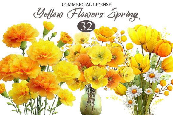 Download Whimsical Enjoy Yellow Flowers Spring - Yellow flowers Collection