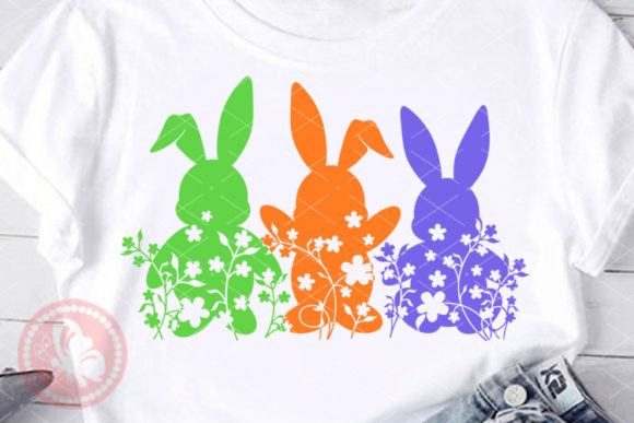Download Three Rabbits Easter Bunny Grass COLOR - Premium Resources