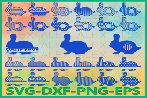 Download Rabbits, Easter Bunny Monogram Frame - Premium Resources