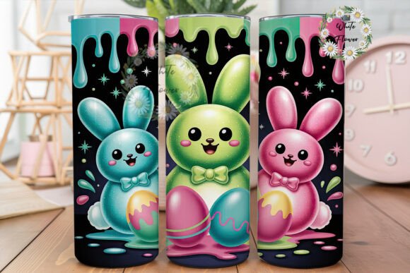 Download Cosmic Rabbits Easter 20oz Tumbler Wrap - Premium Resources