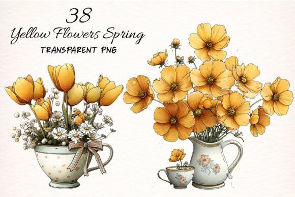 Download Yellow Flowers Spring Clipart - Yellow flowers Collection